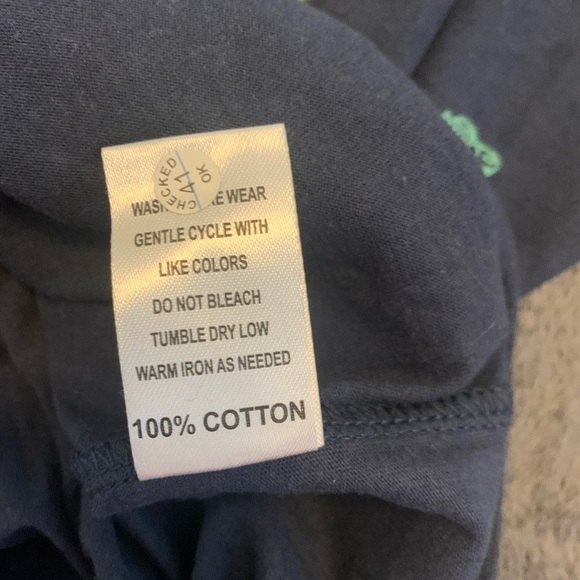 Sovereign Code Blue and Green Long Sleeve Tee with Dinosaur Print - Picture 4 of 5